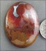 COLORFUL JASPER-AGATE CABOCHON (TEXAS, U.S.A.) � 71.82 ct. Oval